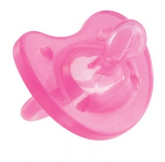 Пустышка силиконовая розовая Chicco Physio Soft 0 мес.+