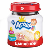 Агуша Пюре мясное Цыпленок, с 6 месяцев (80г)