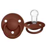 BIBS Соска-пустышка De Lux Silicone, 0-6 месяцев / цвет Rust