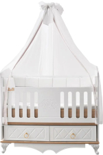 Lovely baby Кровать Boni, 120*60 см / цвет белый