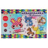 МультиАрт Набор для детского творчества Аквамозаика 600 бусин "Животные"