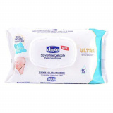 Chicco Салфетки влажные очищающие, 60 шт с клапаном