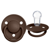 BIBS Соска-пустышка De Lux Silicone 0+ месяцев / цвет Mocha