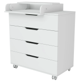 Комод LUNNA BREEZE 800/4 МДФ(органайзер) (Белый)