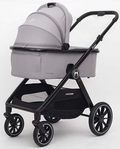 Bambini Moretti Коляска 2 в 1 Rider / цвет Light grey (серый)