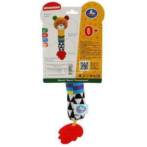 Играем вместе Текстильная игрушка пищалка мишка Умка