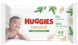 Huggies Салфетки влажные Natural, 48 штук