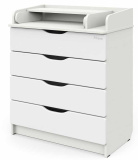 Pituso Комод раскладной Wood 804 ПВХ / цвет белый премиум
