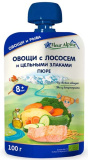 Fleur Alpine Пюре Овощи-лосось-цельные злаки, с 8 месяцев, 100 г
