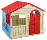 Sheffilton Kids Игровой домик / цвет красный-голубой-бежевый