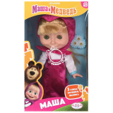  Кукла Маша и Медведь маша 25 см, озвуч, кор КАРАПУЗ в кор.18шт
