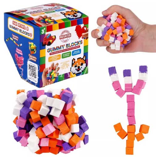 1toy Конструктор пластилин Gummy blocks
