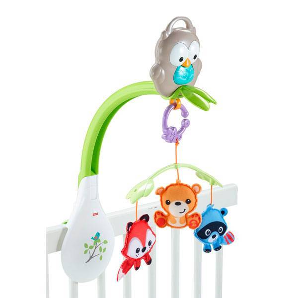 Fisher Price Музыкальный мобиль 3в1 Лесные друзья