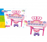 Электроорган на батарейках, со стулом, с микрофоном