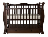 Bambini Moretti Кроватка "Амадеа" универсальный маятник / цвет темный матовый
