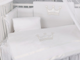 Lepre Комплект постельного белья в кроватку Royal dream, 6 предметов, цвет / белый
