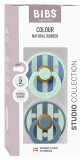 Bibs Набор латексных пустышек Studio Colour, 0+ Block - Nordic Mint Petrol Mix