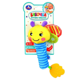 Умка Текстильная игрушка погремушка - пищалка, бабочка на блист.,в кор.250шт