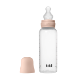 Бутылочка для кормления в комплекте с силиконовой соской, средний поток BIBS - Blush, 270 мл