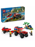 Конструктор LEGO City «Пожарная машина 4×4 со спасательной лодкой» 4x4 Fire Truck with Rescue Boat