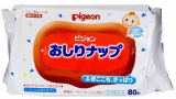 Pigeon Детские влажные салфетки с антибактериальным лосьоном, 80 штук