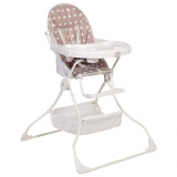 Polini kids 252 Стульчик для кормления  Звезды/ цвет макиато-белый