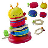 Разноцветная пирамидка"Гусеница"