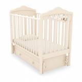 Angela Bella Кроватка детская универсальным маятником "Изабель" / цвет слоновая кость