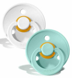Bibs Набор пустышек Colour, 0-6 месяцев: White/Mint