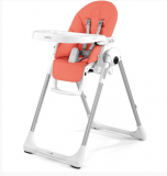 Peg-Perego Стульчик для кормления Prima Pappa Zero3 / цвет коралловый с мишкой