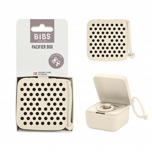 Контейнер для пустышки BIBS - Ivory/Black