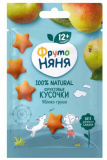 ФрутоНяня Фруктовые кусочки из яблок и груш, с 12 месяцев, 15 г