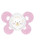 Chicco Пустышка Physio Comfort Котики (силикон), 6+ мес / цвет розовый