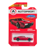 Машинка коллекционная 1:64, Серия MUSCLE CARS, MUS-001, красный, 1/64/128