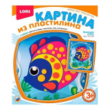 Lori Картина из пластилина Маленькая рыбка / разноцветная