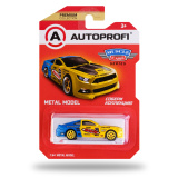 Машинка коллекционная 1:64, Серия MUSCLE CARS (Mustang), MUS-002, желт./синий, 1/64/128
