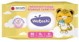 Watashi Влажные салфетки, 80 штук