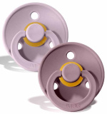 Bibs Набор пустышек Colour, 0+, силикон: Lilac / Heather