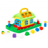 Полесье сортер "сказочный домик на лужайке" (в сетке)