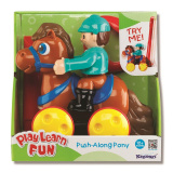 Keenway Каталка с ручкой "Жокей на лошадке", коричневая