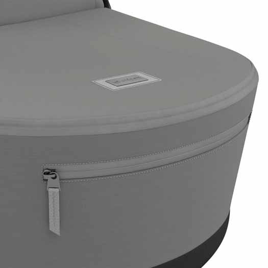 Cybex Коляска 2 в 1 Priam IV Rosegold / цвет Mirage Grey (серый), рама розовое золото