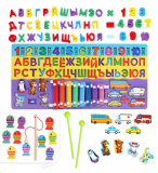 Лесная мастерская Логический центр 6 в 1 "Забава"