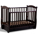 Baby luce детская кроватка карамелька / цвет шоколад