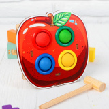 WoodLand Toys Стучалка-сортер  "Яблоко", с молотком