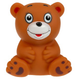  Игрушка для ванны мишка 9 см, в сетке, КАПИТОШКА в кор.2*240шт