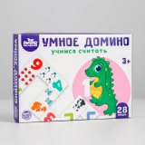 Лесная Мастерская Настольная игра "Умное домино. Учимся считать"