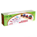 Лесная мастерская Пирамидка логическая Учимся считать / разноцветная