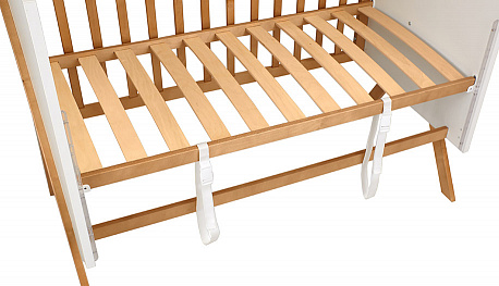 Polini kids Кровать Porto 1300 / цвет белый-дуб крафт золотой