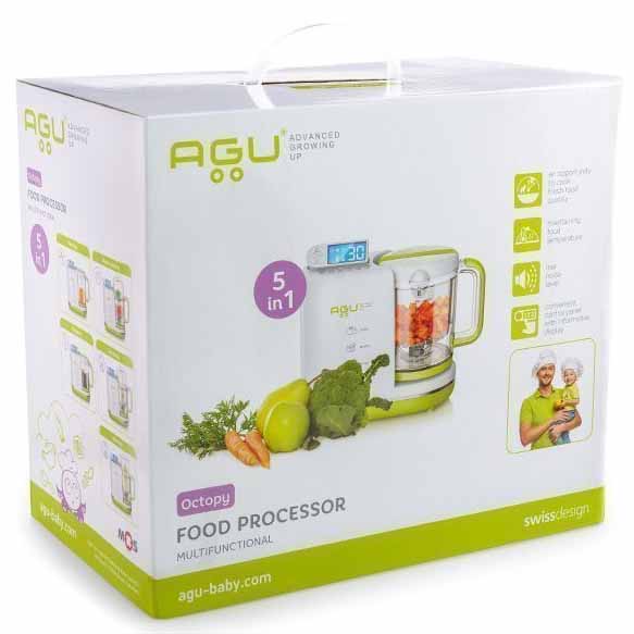 Agu Baby Пароварка блендер Octopy для детского питания 5 в 1