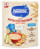 Nestle Каша молочная мультизлаковая груша-персик, с 6 месяцев, 200 г